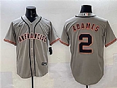 Men's San Francisco Giants #2 Willy Adames Gray Cool Base Stitched Jersey,baseball caps,new era cap wholesale,wholesale hats